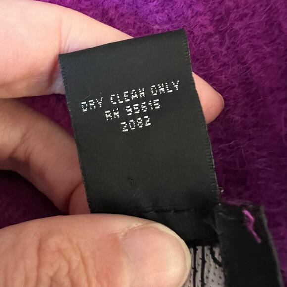 Vintage Y2K Rafaella Angora and Lambs Wool Cowl Neck 3/4 Sleeves Sweater Small - Picture 8 of 8